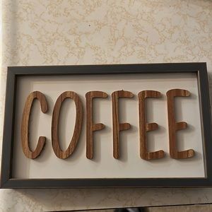 Coffee decor sign